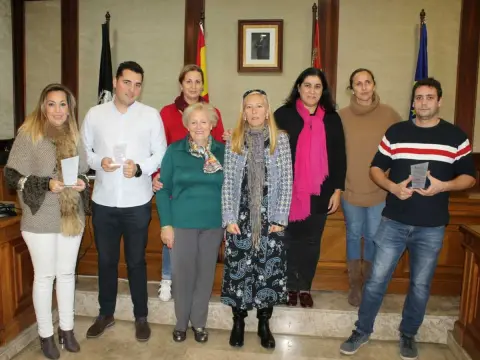 Entrega de premios del concurso de escaparates de la lucha contra el cáncer
