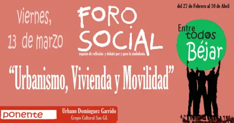 El Foro social de Béjar prosigue  con los debates sociales