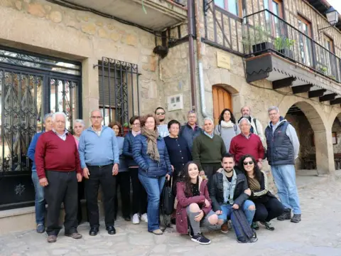 Participantes del proyecto en Herguijuela de la Sierra