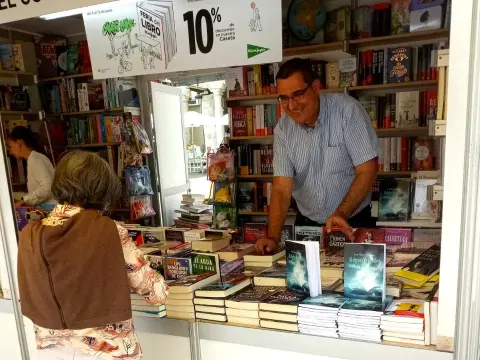Ivan Parro en la feria del libro de Valladolid . ARCHIVO