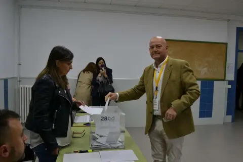 Javier Garrido, Tu Aportas, durante la jornada electoral