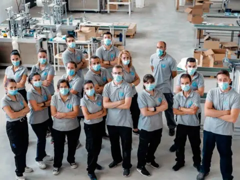 Trabajadores Mascarillas Béjar