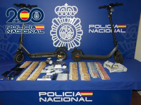 Material incautado durante la operación
