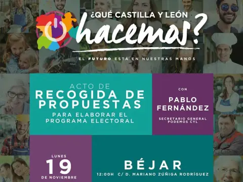 Cartel anunciador de la actividad
