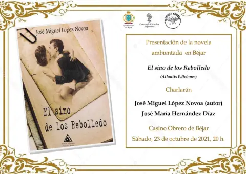Cartel con foto de dos personas besándose en tonos sepia