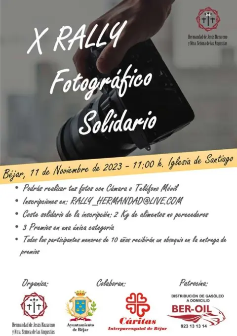 Cartel Rally Fotográfico Solidario Hermandad Jesús Nazareno