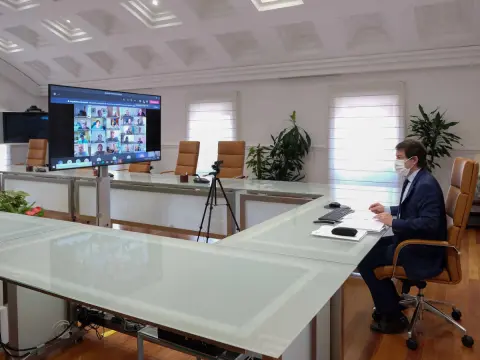 Reunión virtual Alfonso Fernández Mañueco