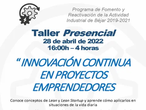  Innovación continua en proyectos emprendedores en Béjar