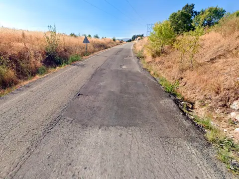 Tramo de la N-630 en el termino municipal de Nava de Béjar