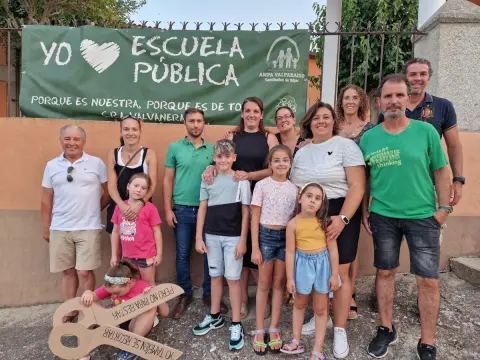 Miembros de UPl y AMPA del CRA Valvanera, Santibáñez de Béjar